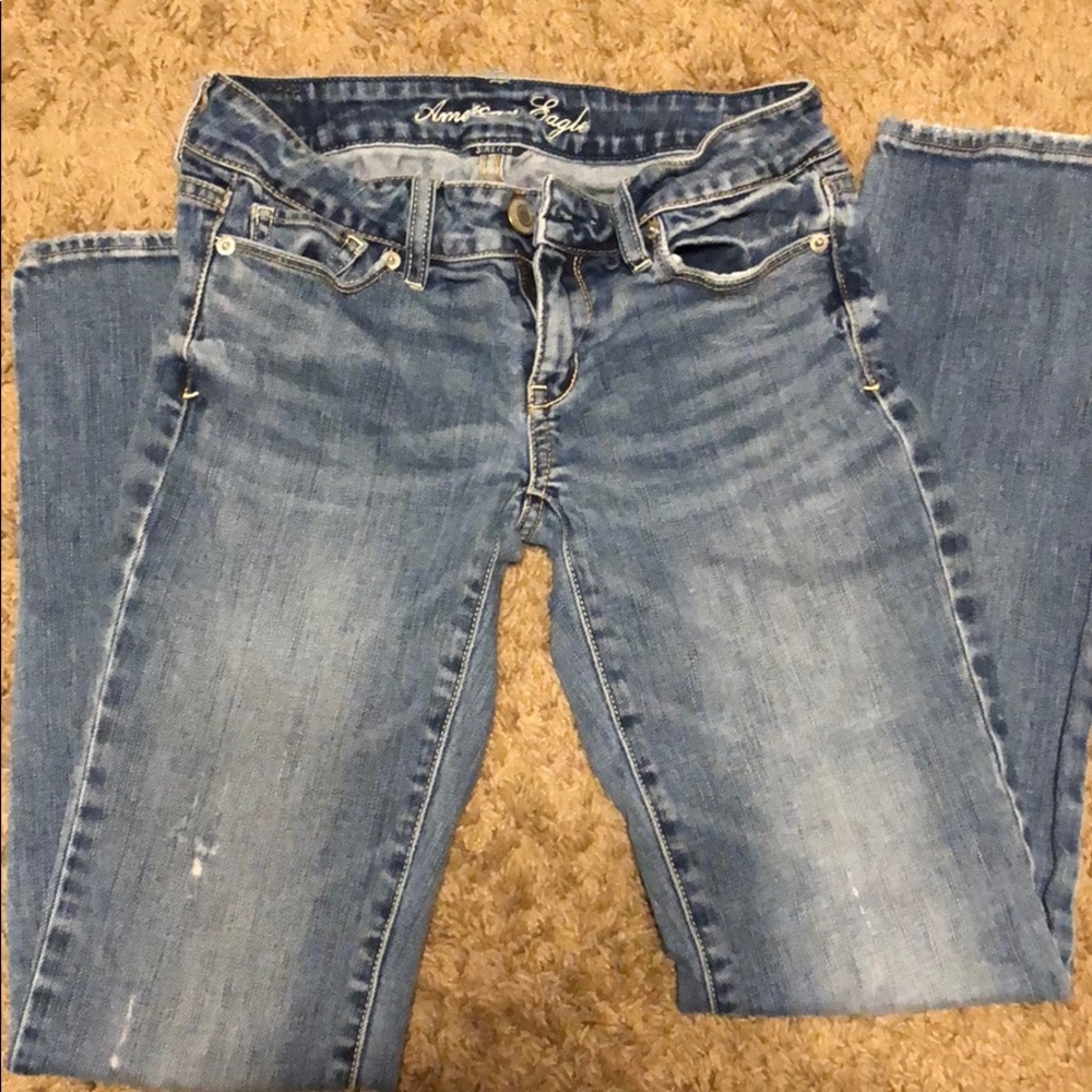 American Eagle Medium Wash Skinny Jeans